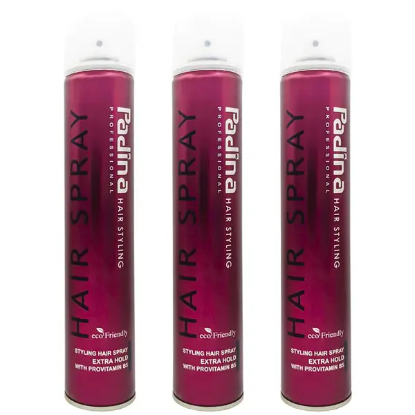 اسپری حالت دهنده مو پادینا مدل Extra Hold حجم 500 میلی لیتر مجموعه 3 عددی - 2