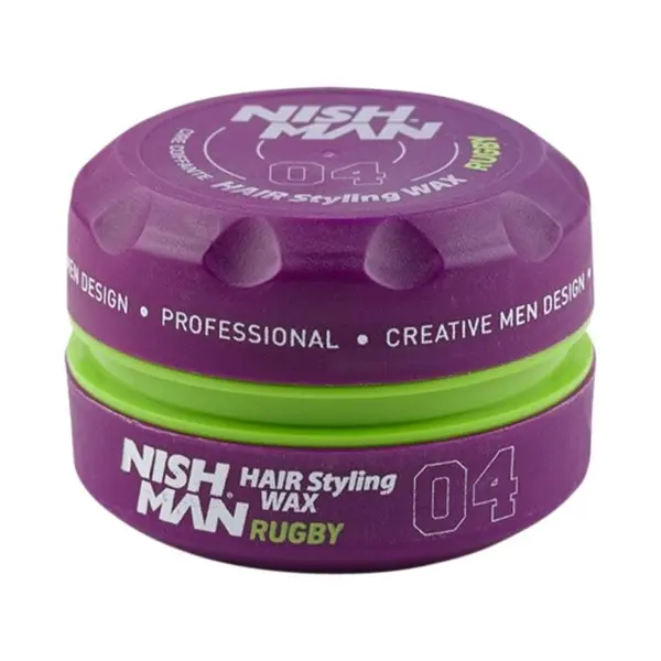 واکس مو نیشمن بنفش 04 مدل Nishman Hair Styling Wax RUGBY حجم 150 میل - 2