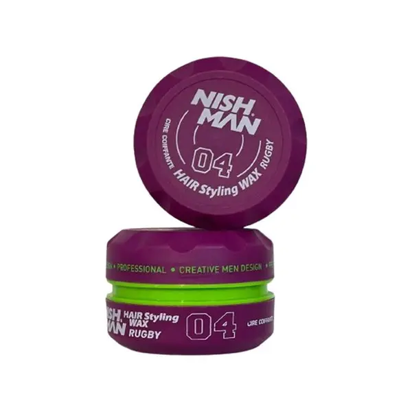 واکس مو نیشمن بنفش 04 مدل Nishman Hair Styling Wax RUGBY حجم 150 میل - 3