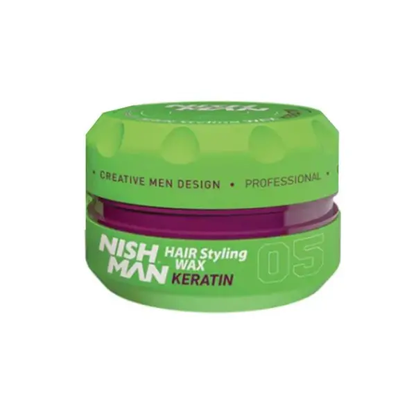 واکس مو نیشمن سبز 05 مدل Nishman Hair Styling Wax KERATIN حجم 150 میل - 4