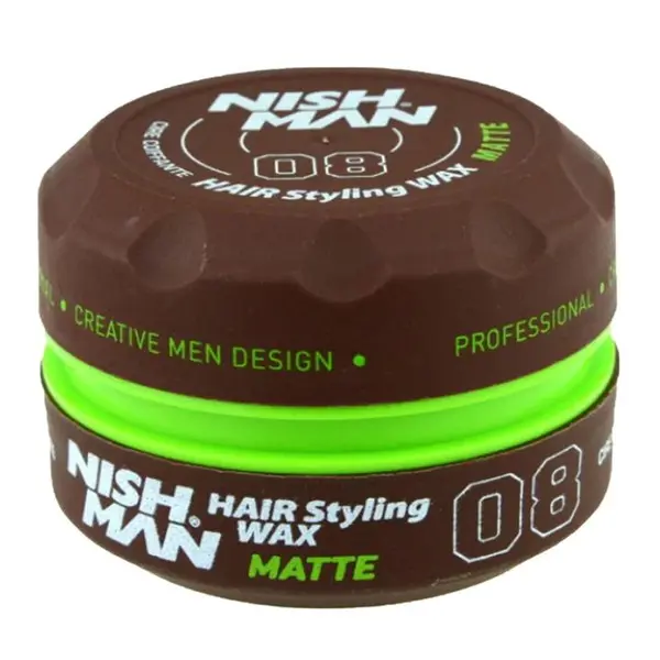 واکس مو نیشمن قهوه ای 08 مدل Nishman Hair Styling Wax MATTE حجم 150 میل - 6