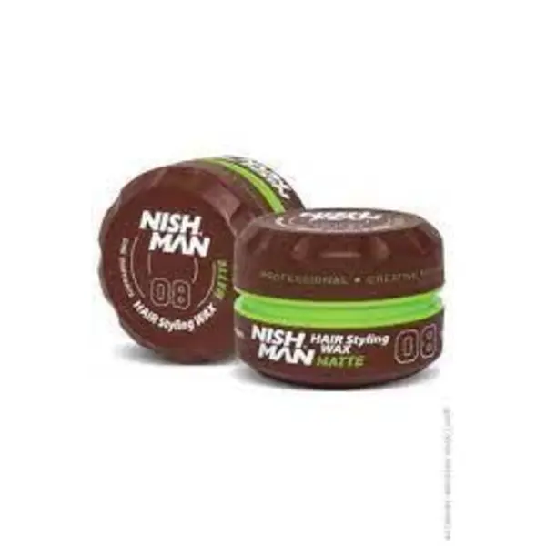 واکس مو نیشمن قهوه ای 08 مدل Nishman Hair Styling Wax MATTE حجم 150 میل - 4