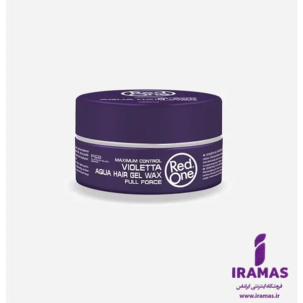 واکس مو بنفش 150میل ردوان ا Red One Aqua Hair Gel Wax Violetta 150ml - 6