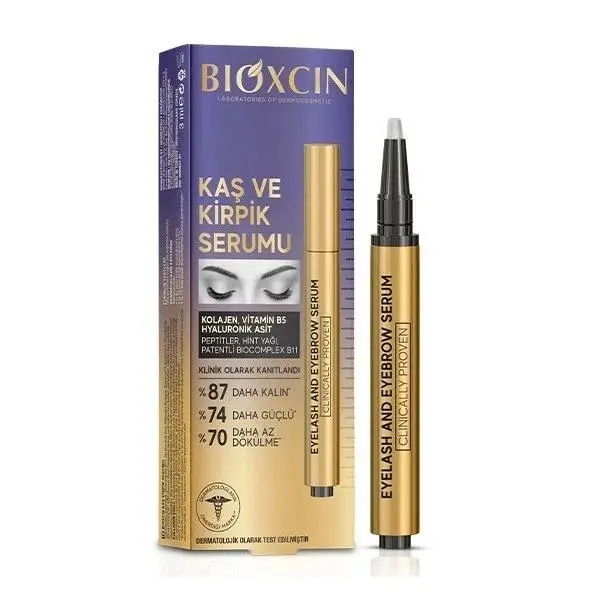 سرم تقویت کننده ابرو و مژه بیوکسین مدل هیالورونیک اسید حجم 3 میلی لیتر - 3