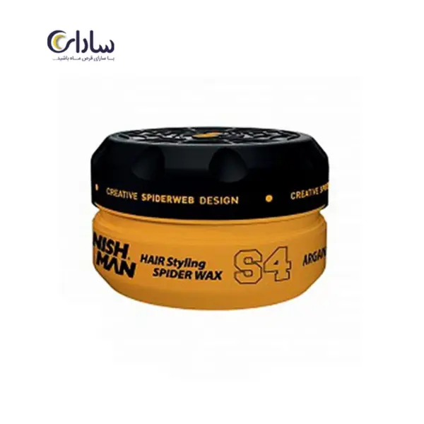 واکس مو عنکبوتی نیشمن مدل S4 زرد حجم 150 میل NISH MAN - 4