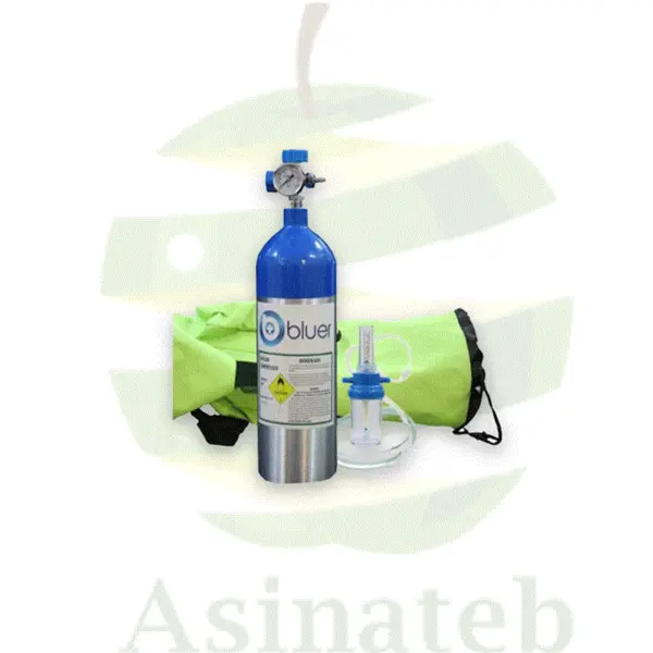 کپسول اکسیژن 2 لیتری آلومینیومی همراه کولی - 3