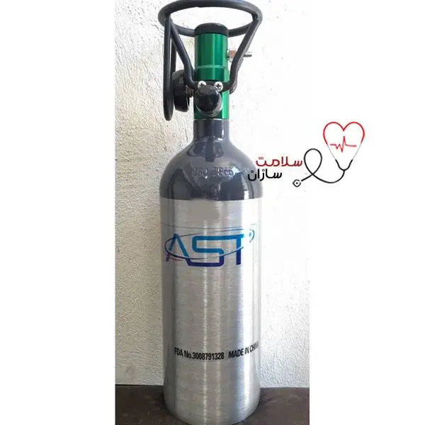 کپسول اکسیژن 2.5 لیتری آلومینیومی پرشده با ملحقات - 3