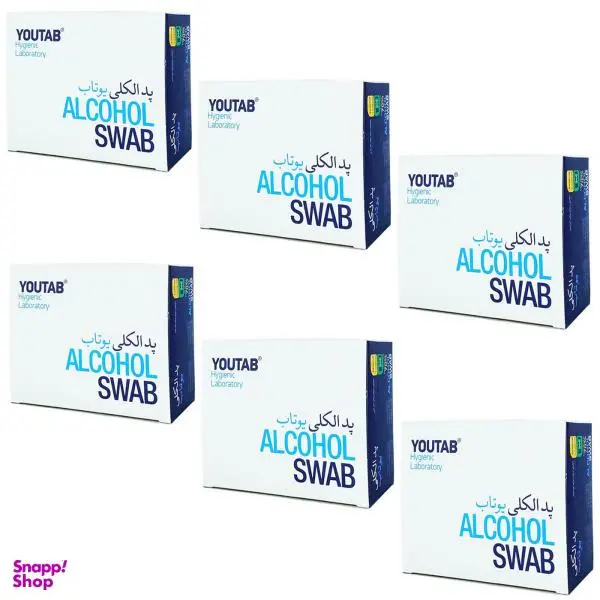 پد الکلی یوتاب مدل Antiseptic 6 مجموعه 6 عددی - 3