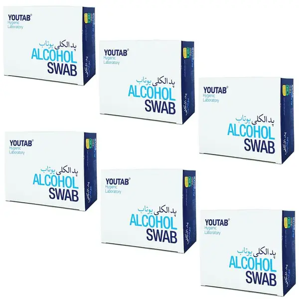 پد الکلی یوتاب مدل Antiseptic 6 مجموعه 6 عددی - 2