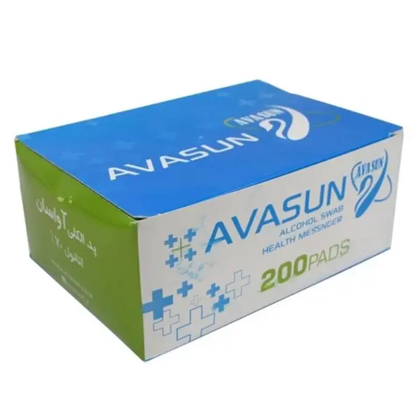 پد الکلی طبی آوا سان avasun بسته 200 عددی - 2