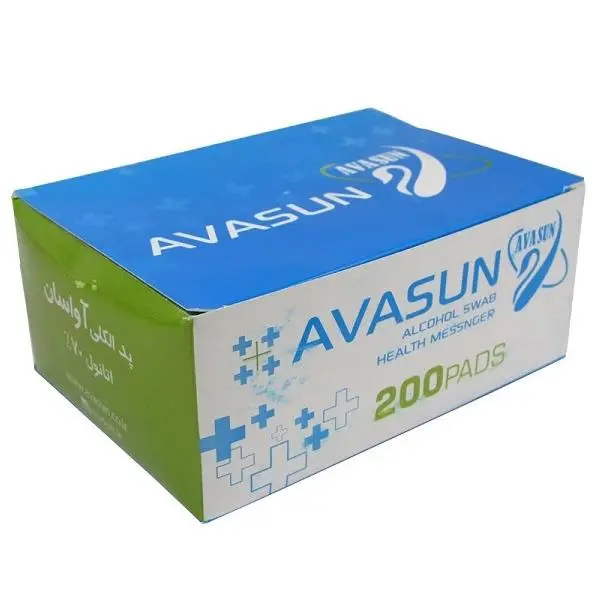 پد الکلی طبی آوا سان avasun بسته 200 عددی - 4