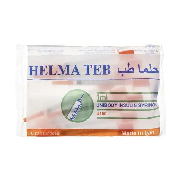 سرنگ انسولین لوئر لاک حلما طب حجم 1 میلی لیتر - 2