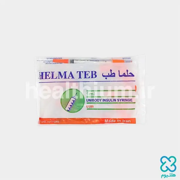 سرنگ انسولین لوئر لاک حلما طب حجم 1 میلی لیتر - 5