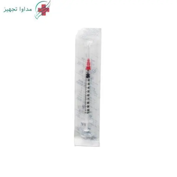 سرنگ 1 سی سی انسولین حلما طب مدل لوئر اسلیپ 01 بسته 60 عددی - 5