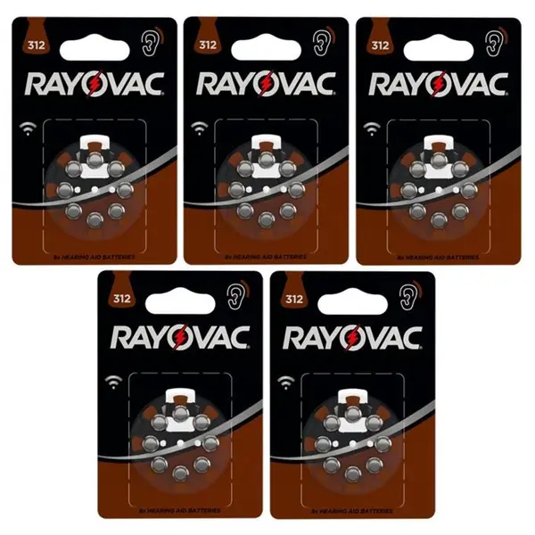 باتری سمعک ریوواک شماره 312 RAYOVAC بسته 6 عددی - 6