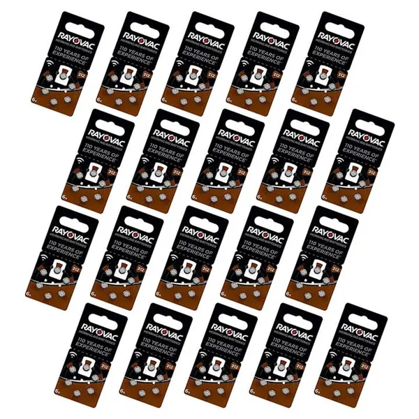 باتری سمعک ریوواک شماره 312 RAYOVAC بسته 6 عددی - 3