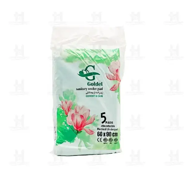 زیرانداز بهداشتی (دروشیت) بیمار و قابل استفاده برای پد حیوانات 90 در 60 سانتی گلدل Goldel - 5