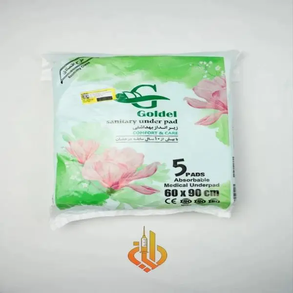 زیرانداز بهداشتی (دروشیت) بیمار و قابل استفاده برای پد حیوانات 90 در 60 سانتی گلدل Goldel - 4