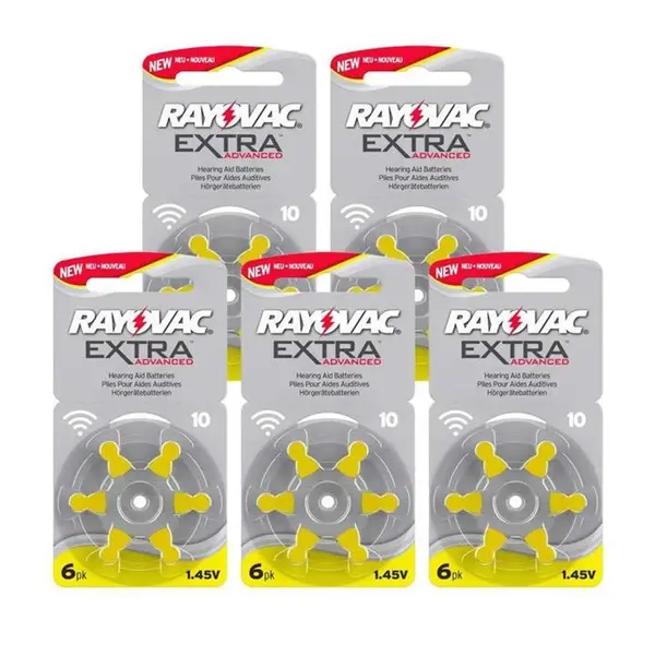 باتری سمعک ریوواک Rayovac  شماره 10 بسته 6 عددی - 6