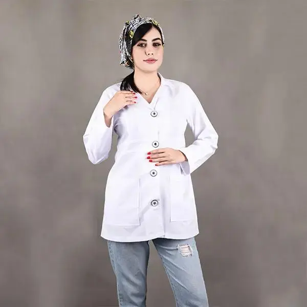 روپوش سفید زنانه برند سینوهه مدل کتی - 3