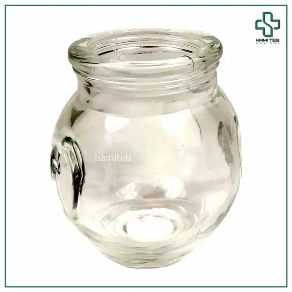 لیوان بادکش شیشه ای سایز 3 - 3
