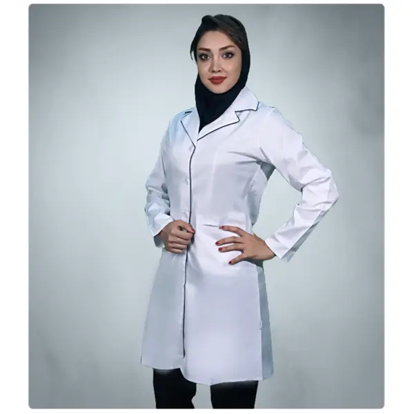 روپوش پزشکی زنانه خضرا مدل افسون کد 32700 - 5