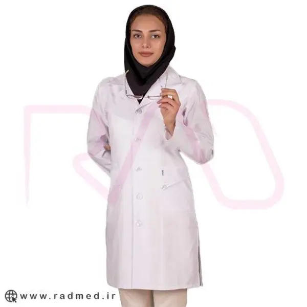 روپوش پزشکی زنانه خضرا مدل یاس کد 32900 - 3