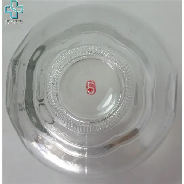 لیوان بادکش گرم شیشه ای سایز 5 - 5