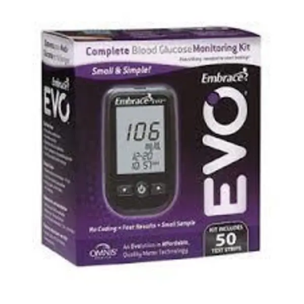 دستگاه تست قند خون اوو با 50 عدد نوارتست -embrace evo - 5