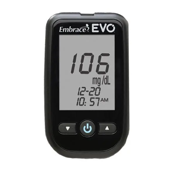 دستگاه تست قند خون اوو با 50 عدد نوارتست -embrace evo - 2