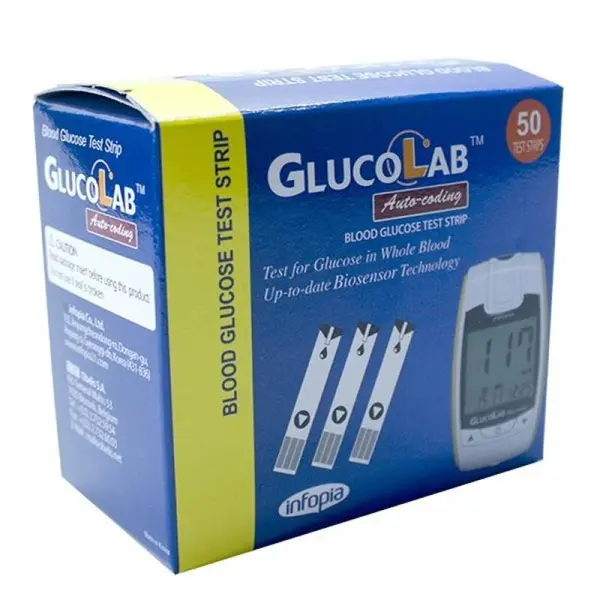 نوار تست قند خون گلوکولب Glucolab - 5