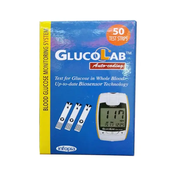 نوار تست قند خون گلوکولب Glucolab - 2
