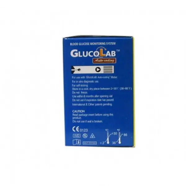نوار تست قند خون گلوکولب Glucolab - 3