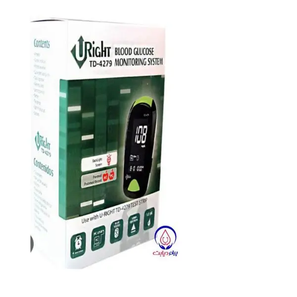 دستگاه تست قند خون یو رایت مدل TD-4279 به همراه 60 عدد نوار - 5