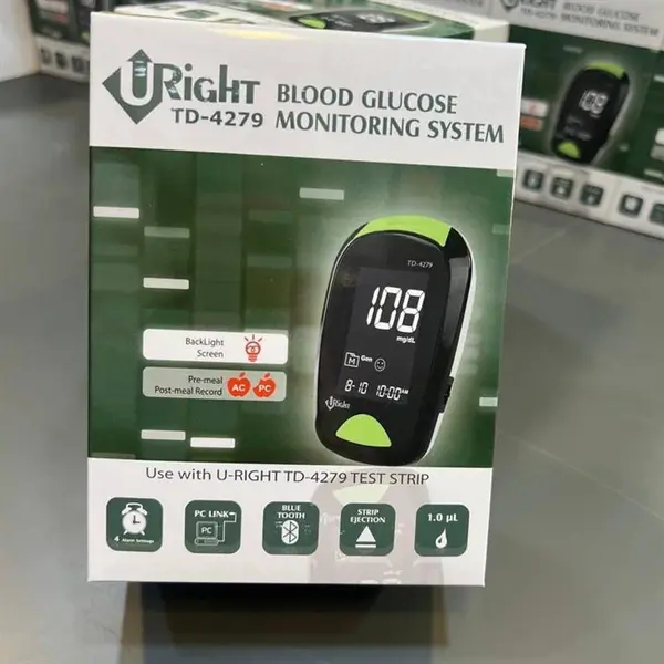 دستگاه تست قند خون یو رایت مدل TD-4279 به همراه 60 عدد نوار - 4