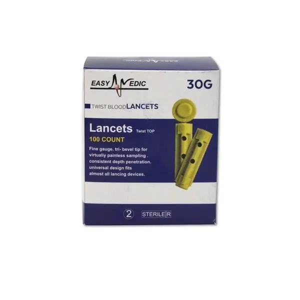 سوزن تست قند خون ایزی مدیک مدل 30G کد 002 بسته 100 عددی - 2