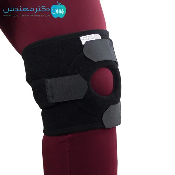 زانوبند طبی طب و صنعت کد 46100 تک سایز کوتاه