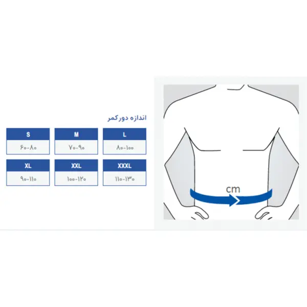 گرمکن کلیه پشمی قابل تنظیم پاک سمن - 2
