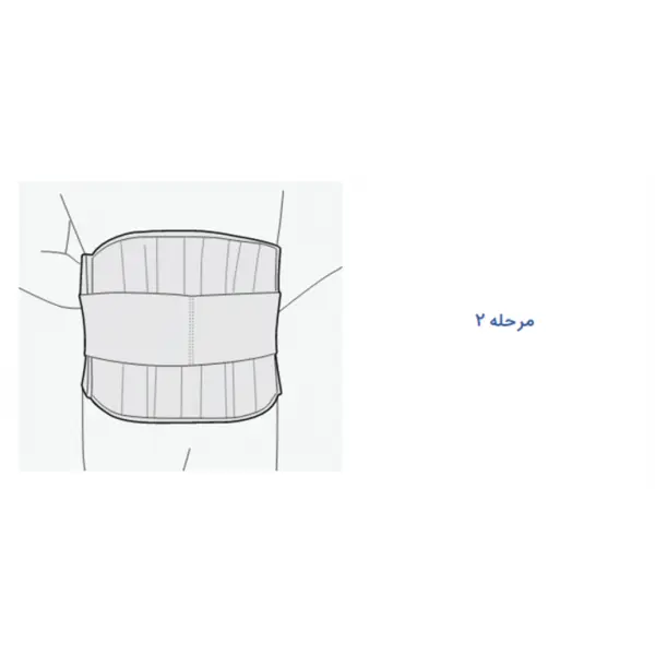 کمربند طبی سخت آتل دار( با کش الاستیک) پاک سمن - 4