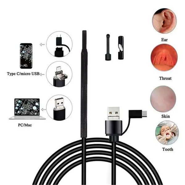 دوربین آندوسکوپ 1.3MP لنز 7 میلیمتر طول 10 متر - 6