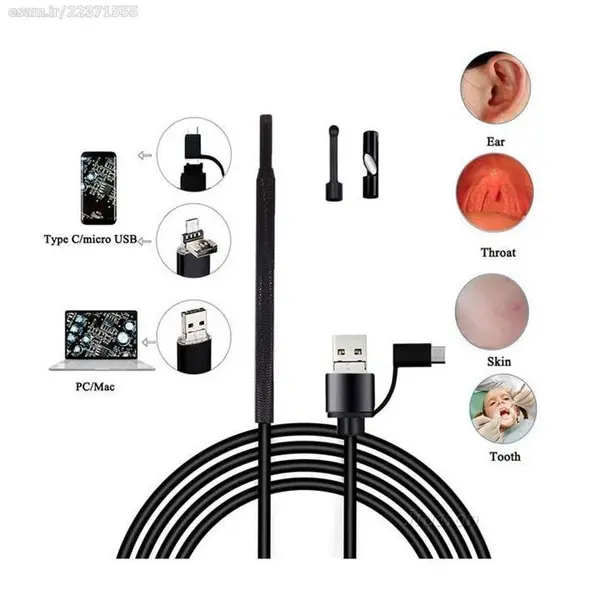 دوربین آندوسکوپ 1.3MP لنز 7 میلیمتر طول 10 متر - 2