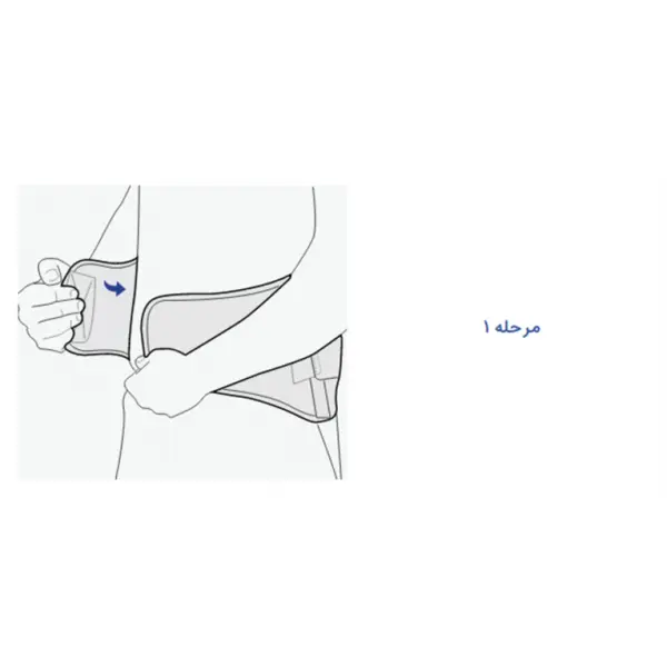 کمربند طبی پد دار پاک سمن کد 141 - 5