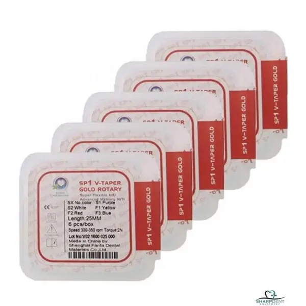 فایل روتاری دندانپزشکی اس پی 1 کد F2 بسته 6 عددی - 3