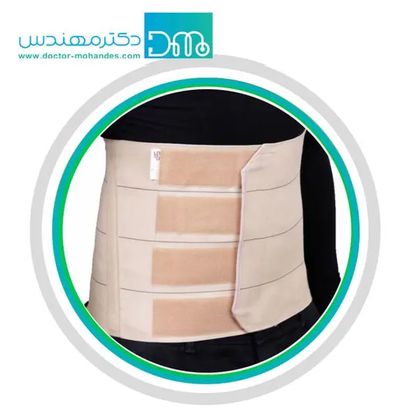 شکم بند قابل تنظیم پل دار سما طب پاکان مدل 4016 - 3