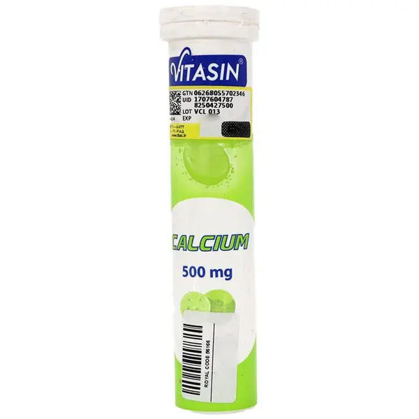 قرص جوشان کلسیم 500 میلی گرم ویتاسین - 2