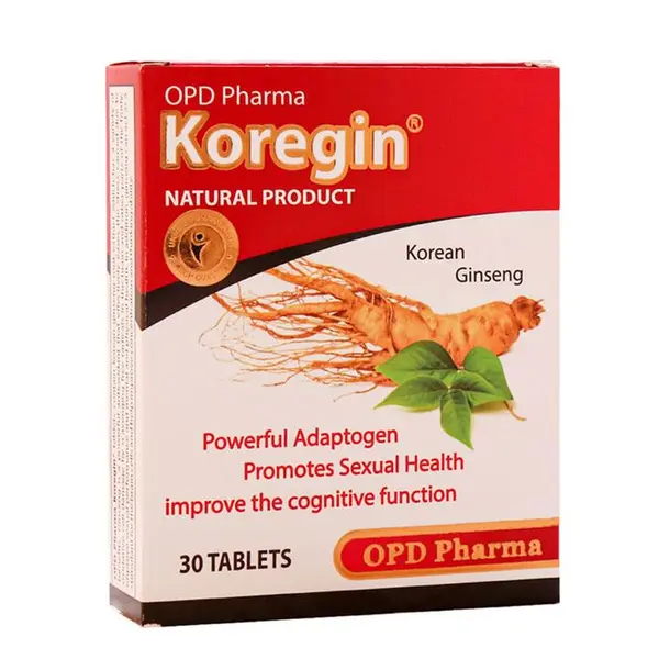 قرص جینسینگ کورجین Koregin او پی دی فارما بسته 30 عددی - 5