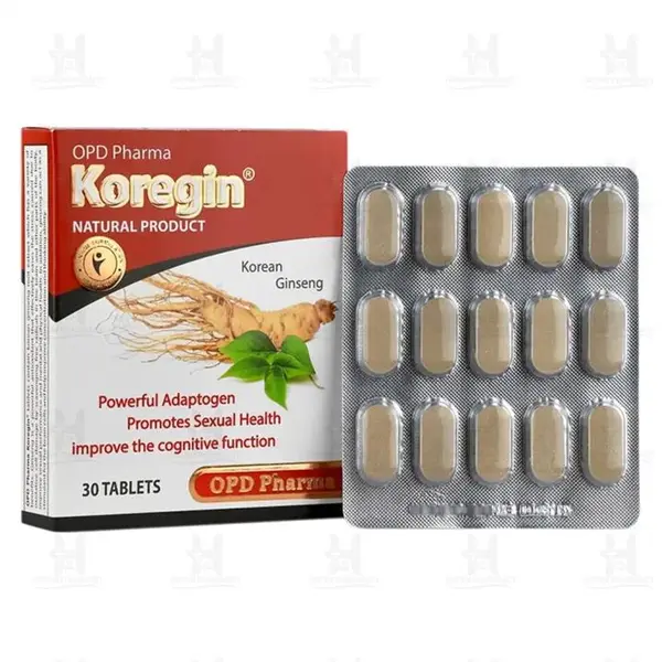 قرص جینسینگ کورجین Koregin او پی دی فارما بسته 30 عددی - 4