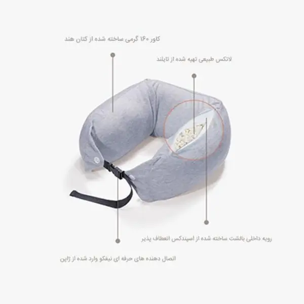 بالش دورگردنی شیائومی Xiaomi 8H Travel Neck Pillow U1 - 6