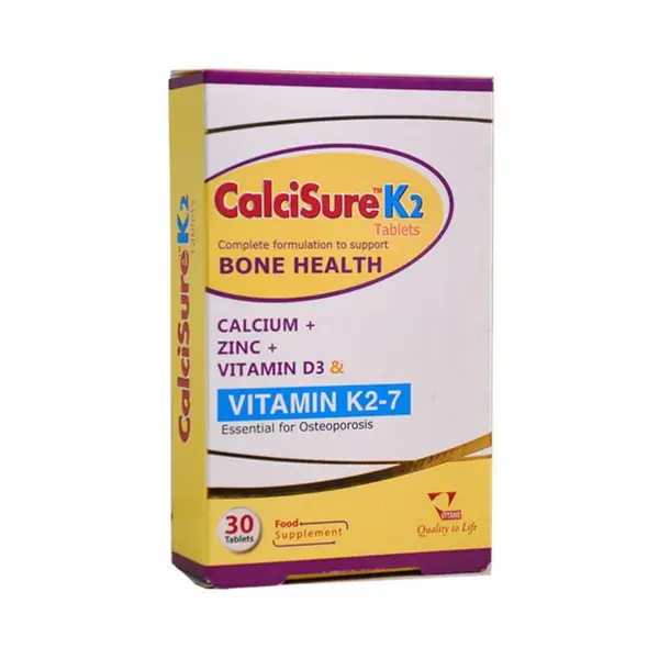 قرص کلسی شور K2 ویتان بسته 30 عددی - 2