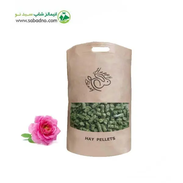 پلت یونجه گل محمدی هپی بانی وزن ۵۰۰ گرم - 2
